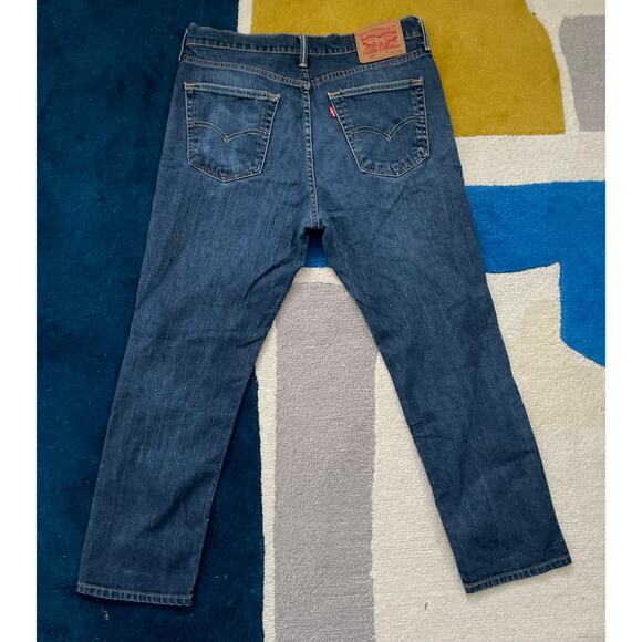 Levi's 541 Men’s Athletic Taper Fit Dark Wash Stretch Blue Jeans 33x30 - Picture 2 of 8